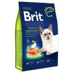 Brit BRIT Premium by Nature Cat Sterilizált lazac 8 kg