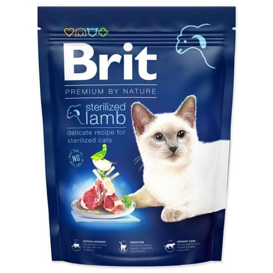 Brit BRIT Premium by Nature Cat Sterilizált bárány 300 g