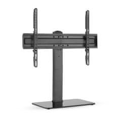 Nedis Fix TV asztali állvány | 37-70" | Maximális támogatott képernyőtömeg: 40 kg | Állítható előre rögzített magasságok | Acél / Edzett üveg | Fekete 