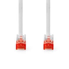 Nedis CAT6 hálózati kábel | RJ45 Férfi | RJ45 Férfi | U/UTP | 3,00 m | kerek | PVC | Fehér | Címke 