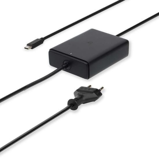 Nedis Notebook adapter | GaN | 45 W | 5/9/12/15/20 V DC | 2,25 / 2,33 / 2,92 / 3,0 A | Használható: Notebook / Smartphone / Tablet | Euro / Type-C (CEE 7/16)