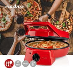 Nedis Pizza Maker & Grill | 30 cm | Állítható hőmérséklet szabályozás | 1800 W 