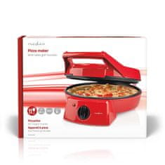 Nedis Pizza Maker & Grill | 30 cm | Állítható hőmérséklet szabályozás | 1800 W 