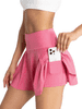 Skort, (rózsaszín) rövidnadrág és női szoknya egyben, S/M méretű magasderekú nyári szoknya | SKORTIFY