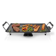 Nedis Teppanyaki asztali grill | Sütőfelület ( h x sz ): 47,5 x 26,5 cm | 5 Fűtési beállítások 