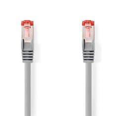 Nedis CAT6 hálózati kábel | RJ45 Férfi | RJ45 Férfi | S/FTP | 1,00 m | kerek | LSZH | Szürke | Címke 