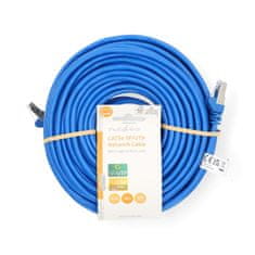 Nedis CAT5e hálózati kábel | SF/UTP | RJ45 Férfi | RJ45 Férfi | 20,0 m | kerek | PVC | Kék | Címke 