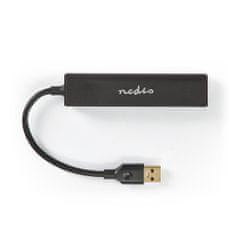 Nedis USB-elosztó | USB-A férfi | USB-A nő | 4 kikötő | USB 3.2 Gen 1 | USB tápellátás | 4x USB 