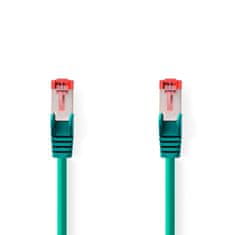 Nedis CAT6 hálózati kábel | RJ45 Férfi | RJ45 Férfi | S/FTP | 20,0 m | kerek | LSZH | Zöld | Polizsák 