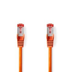 Nedis CAT6 hálózati kábel | RJ45 Férfi | RJ45 Férfi | S/FTP | 1,00 m | kerek | LSZH | Narancs | Boríték 