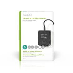 Nedis Áramátalakító | Hálózati adapter | 230 V AC 50 Hz | 100 W | Földelt csatlakozó | Fekete 