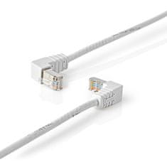 Nedis CAT6 F/UTP hálózati kábel RJ45 apa - RJ45 anya, ferde 5,00 m fehér 