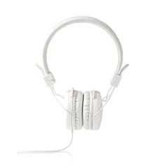 Nedis Fülre helyezhető vezetékes fejhallgató | 3,5 mm | Kábel hossza: 1,20 m | fehér 