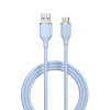 USB töltő- és adatkábel, USB Type-C, 120 cm, 2400 mA, gyorstöltés, Jelly, EC629, világoskék (G149469)