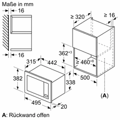 BOSCH BFL523MB3 Beépíthető Mikrohullámú sütő (BFL523MB3)