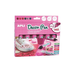 Apli Decor pen Glitter dekortoll készlet - 6 színű (14968)