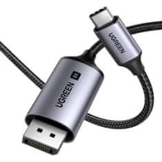 Ugreen CM556 kábel USB-C / DisplayPort 8K 2m, szürke