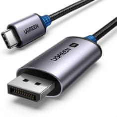 Ugreen CM556 kábel USB-C / DisplayPort 8K 1m, szürke