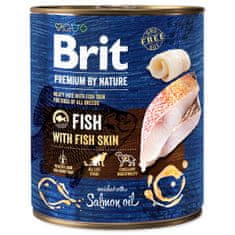 Brit BRIT Premium by Nature halak halbőrrel 800 g