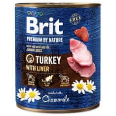 Brit BRIT Premium by Nature pulyka májjal 800 g