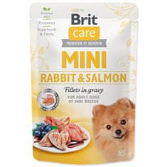 Brit BRIT Care Mini nyúl- és lazacfilé mártásban 85 g