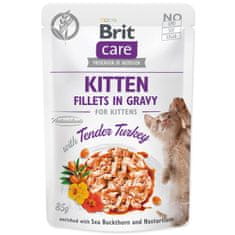 Brit BRIT Care Macskakölyök filé szaftban zsenge pulykával 85 g