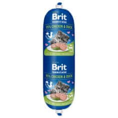 Brit BRIT Premium by Nature kolbász CAT csirke és kacsa 180 g