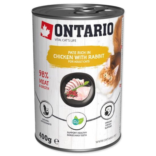 Ontario Konzerv csirkepástétom nyúllal 400 g
