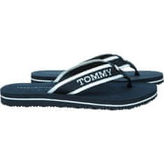 Tommy Hilfiger Papucsok tengerészkék 39 EU Webbing Pool Slide