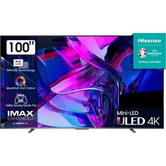 Hisense U7KQ 100U7KQ televízió 2,54 M (100") 4K Ultra HD Smart TV Wi-Fi Fekete 500 cd/m² (100U7KQ)