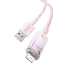 BASEUS USB-C - Lightning kábel 2.4A 2m rózsaszín (CATS010104) (CATS010104)