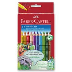 Faber-Castell Colour Grip Jumbo zsírkréták 12 színben