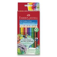 Faber-Castell Faber - Castell Háromszögletes markolatú zsírkréták - mosható 12 db