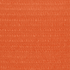 Vidaxl narancssárga négyszögletű HDPE napvitorla 160 g/m² 5x7 m