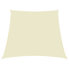 Vidaxl krémszínű trapéz alakú oxford-szövet napvitorla 4/5 x 4 m (135244)