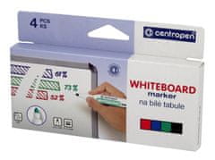 Centropen 8559 - 4 színből álló készlet, fehér tábla filctollak
