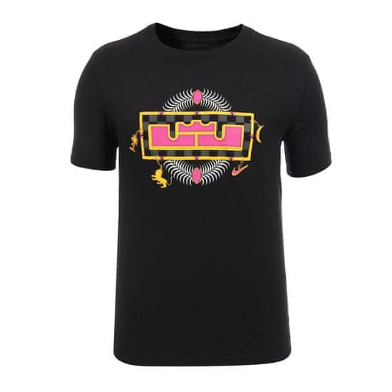 Nike Póló fekete Koszulka Lebron James Lbj Crown Drifit Tshirt