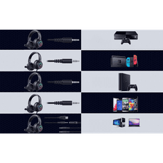 Onikuma X7 PRO vezetékes gaming fejhallgató fekete (X7 PRO)