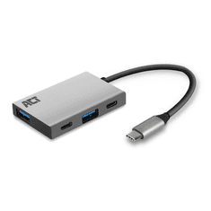 ACT ACT USB-C Hub 3.2 4 portos ezüst (AC7070)
