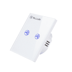 Tellur TLL331491 Smart Home Intelligens vezeték nélküli beltéri kettős fali villanykapcsoló (TLL331491)