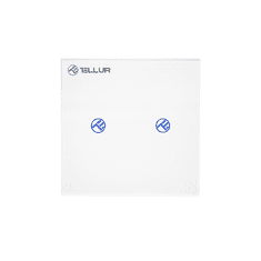 Tellur TLL331491 Smart Home Intelligens vezeték nélküli beltéri kettős fali villanykapcsoló (TLL331491)