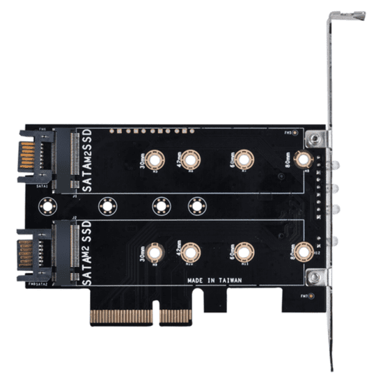 SST-ECM27 Belső M.2 port bővítő PCIe kártya (SST-ECM27)