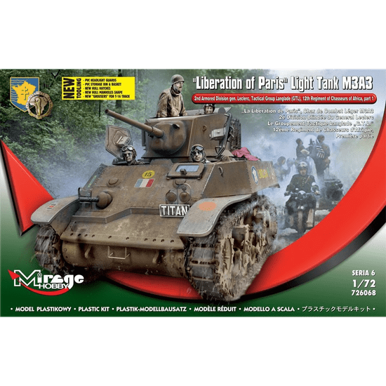 Mirage Hobby Stuart M3A3 tank műanyag modell (1:73) (726068)