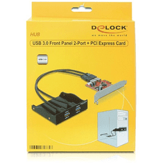 DELOCK USB 3.0 Front Panel 2-Port incl. PCI Express Card (61775)