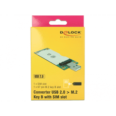 DELOCK DeLOCK 63446 USB 2.0 A - M.2 B + SIM Slot Konverter