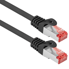 Lanberg S/FTP CAT6 Patch kábel 3m - Fekete (PCF6-10CU-0300-BK)