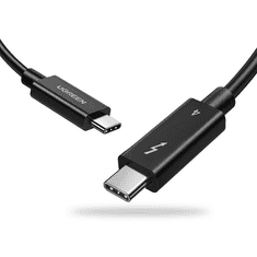 Ugreen US501 USB-C apa - USB-C apa 4.0 Adat és töltőkábel - Fekete (0.8m) (30389)