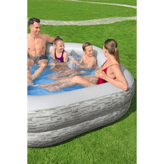 Bestway Family Pool TruPrint négyszögletű medence (213 x 206 x 53 cm ) (54423)