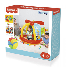 Bestway Fisher-Price Helikopter Felfújható gyerek labda medence - 155x102x91cm (93538)