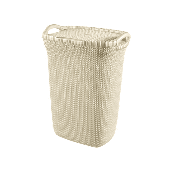 CURVER Knit kötött hatású szennyestartó 57L - Krém (228391)
